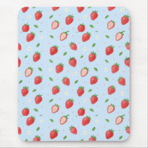 Tapis De Souris Pastel Strawberry Dreams Motif sans couture