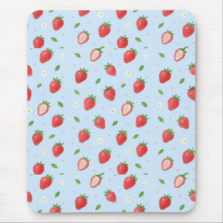 Tapis De Souris Pastel Strawberry Dreams Motif sans couture