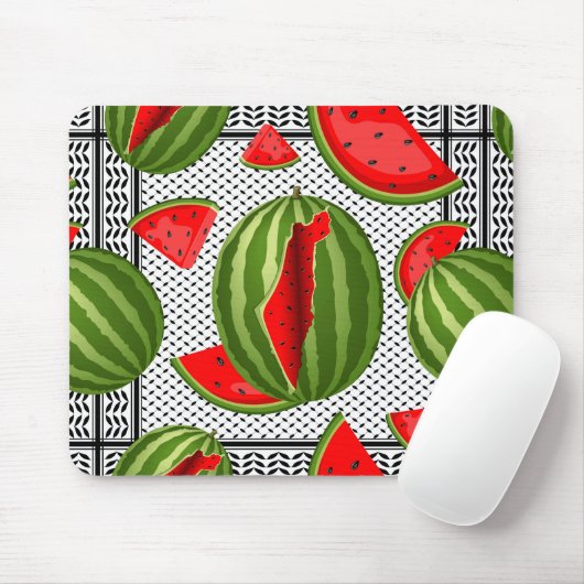 Tapis De Souris Pastèque Palestine - Slice (Avec souris)