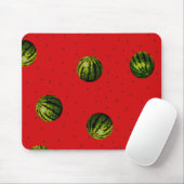 Tapis De Souris pastèque rouge et graines (Avec souris)