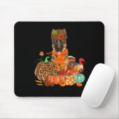 Tapis De Souris Pasteur Allemand De Thanksgiving Avec La Poussette (Avec souris)