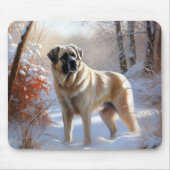 Tapis De Souris Pasteur Anatolien Laisser Neige Noël (Devant)