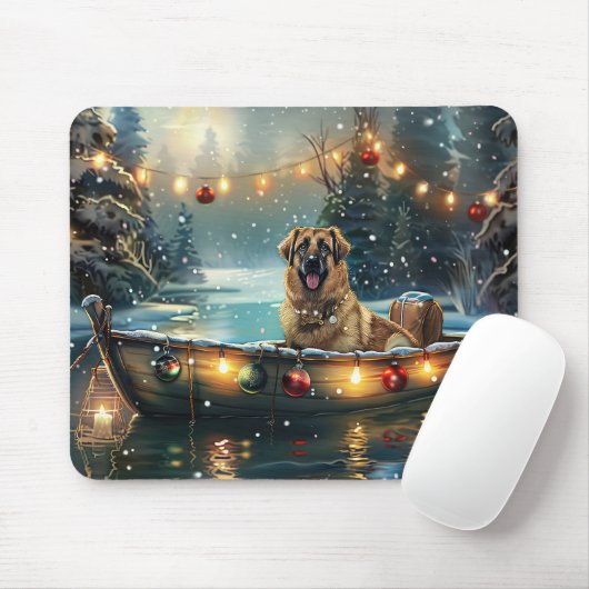 Tapis De Souris Pasteur anatolien Noël Festive Voyage (Avec souris)