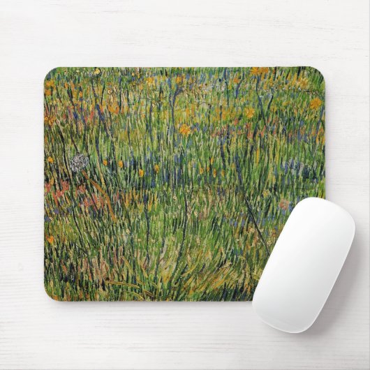 Tapis De Souris Pasture en fleurs par Vincent van Gogh (Avec souris)
