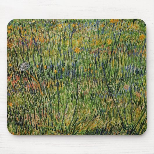 Tapis De Souris Pasture en fleurs par Vincent van Gogh (Devant)