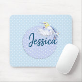 Tapis De Souris Patch de colibri sur Pois (Avec souris)