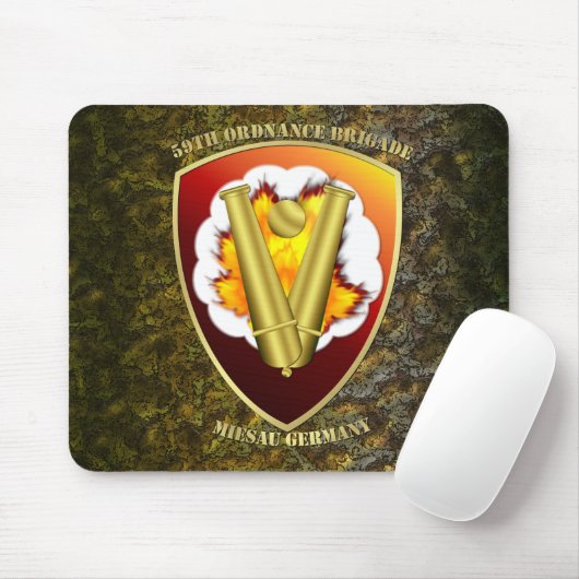 Tapis De Souris Patch de la 59e brigade d'artillerie (Avec souris)