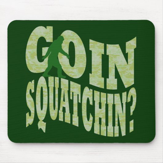 Tapis De Souris Patchine ? texte & camo vert (Devant)