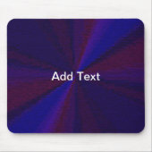 Tapis De Souris Patchwork circulaire de dégradé bleu à pourpre (Devant)