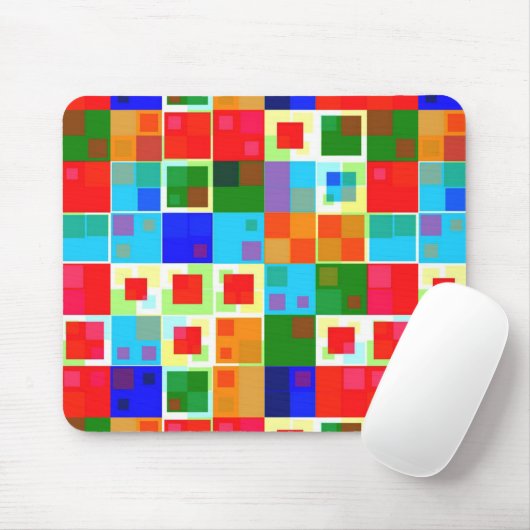 Tapis De Souris Patchwork De Couleur (Avec souris)
