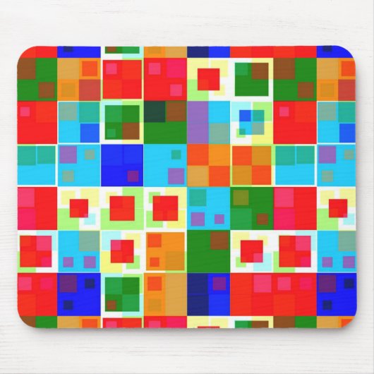 Tapis De Souris Patchwork De Couleur (Devant)