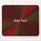 Tapis De Souris Patchwork de dégradé circulaire rouge à vert (Devant)