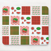 Tapis De Souris Patchwork de pastèque (Devant)