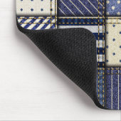 Tapis De Souris Patchwork Denim bleu (Coin)