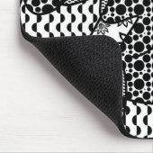 Tapis De Souris Patchwork noir et blanc 03 de motif (Coin)