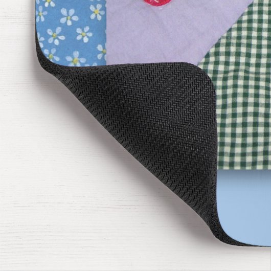Tapis De Souris Patchwork Quilé Mousepad (Coin)