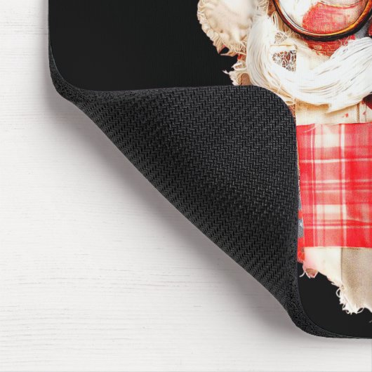 Tapis De Souris Patchwork Santa Claus Face Preppy Girly Christmas (Coin)