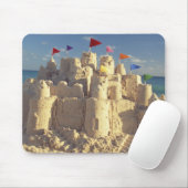 Tapis De Souris Pâté de sable sur la plage (Avec souris)