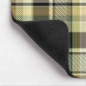 Tapis De Souris Pâte de tartan jaune-brun. (Coin)