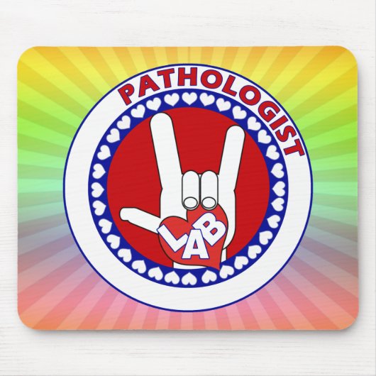 TAPIS DE SOURIS PATHOLOGIST ROUND LOGO ASL (Devant)