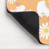 Tapis De Souris Patinage à rouleaux de patinage de fleurs Peach Mo (Coin)