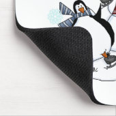 Tapis De Souris Patinage de pingouin T-shirts et cadeaux de vacanc (Coin)