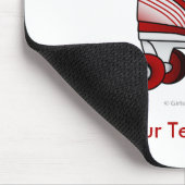 Tapis De Souris Patinage de Roller Derby - Rouge (Coin)