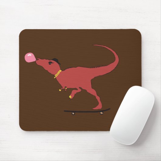 Tapis De Souris Patineur T-rex (Avec souris)