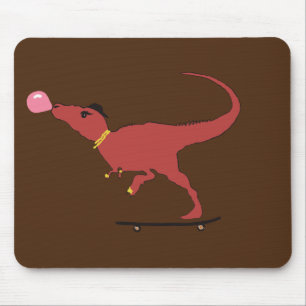Tapis De Souris Patineur T-rex