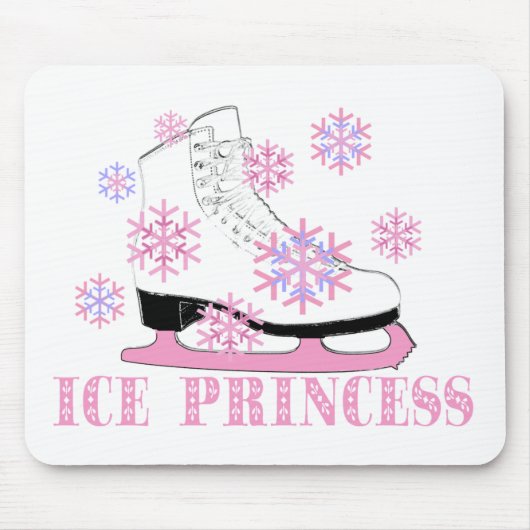 Tapis De Souris Patineuse Princesse de Glace (Devant)