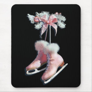 Tapis De Souris PATINS de GLACE dans le ROSE par SHARON SHARPE