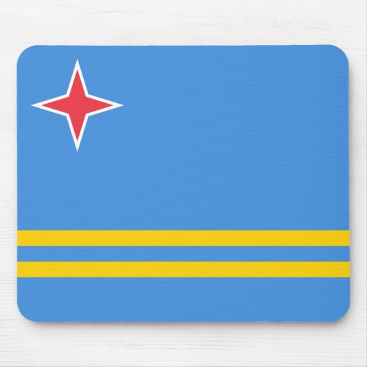 Tapis De Souris Patriotic Aruba Flag (Devant)