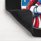 Tapis De Souris Patriotic Santa Claus For Men Women Usa Flag Chris (Coin)