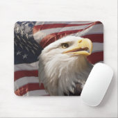 Tapis de souris patriotique d'Eagle (Avec souris)