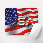Tapis de souris patriotique des Etats-Unis avec le (Avec souris)
