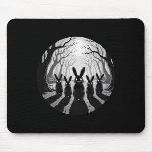 Tapis De Souris Patrouille éffrayante Bunny Déplaisant Halloween F