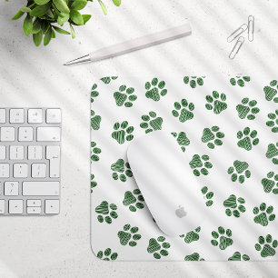 Tapis De Souris Patrouilles de Doodle, Paws de Chien, Paws Vertes