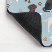 Tapis De Souris Patrouilles et os du Labrador Retriever (Coin)