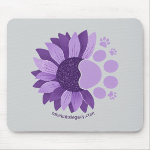 Tapis de souris Patte de Tournesol Lavande Héritag