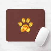 Tapis De Souris Patte dorée élégante (Avec souris)