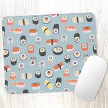 Tapis De Souris Pattern<br><div class="desc">Lots de sushi, nigiri and maki rolls for foodies.</div>