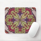 Tapis De Souris Pattern Batik Red Blue (Avec souris)