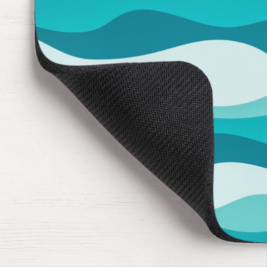 Tapis De Souris Pattern Blue Ocean Waves | (Coin)