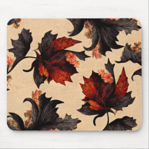 Tapis De Souris Pattern de Baroque Maple Leaves