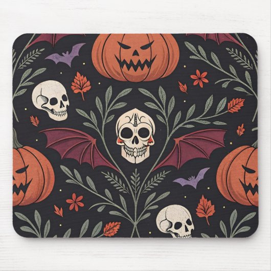 Tapis De Souris Pattern d'Halloween (Devant)