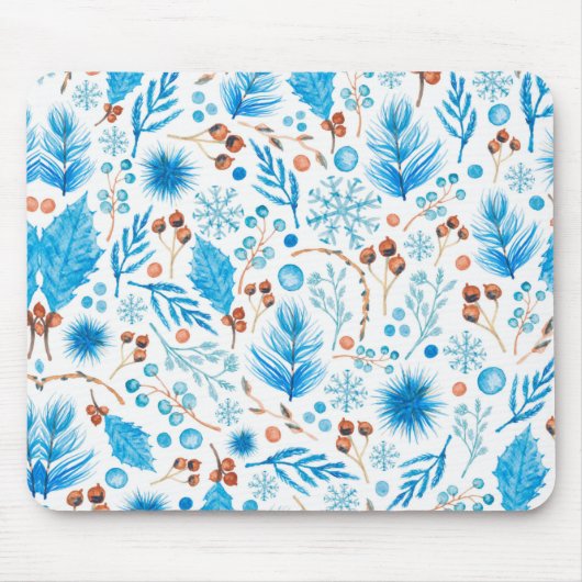 Tapis De Souris Patterns bleus (Devant)