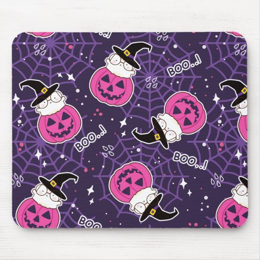 Tapis De Souris Patters de Cute Cats et Pumkins (Devant)