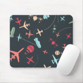 Tapis De Souris Patters de l'aviation (Avec souris)