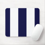 Tapis De Souris Patters de Navy Blue and White Extra Large Stripe (Avec souris)