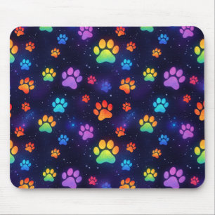 Tapis De Souris Pattes Arc-en-ciel